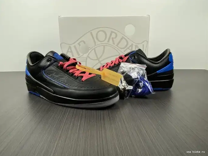 Rep Onekick Black DJ4375-004 Low SP Off-White Retro 2 Jordan Blue 0404